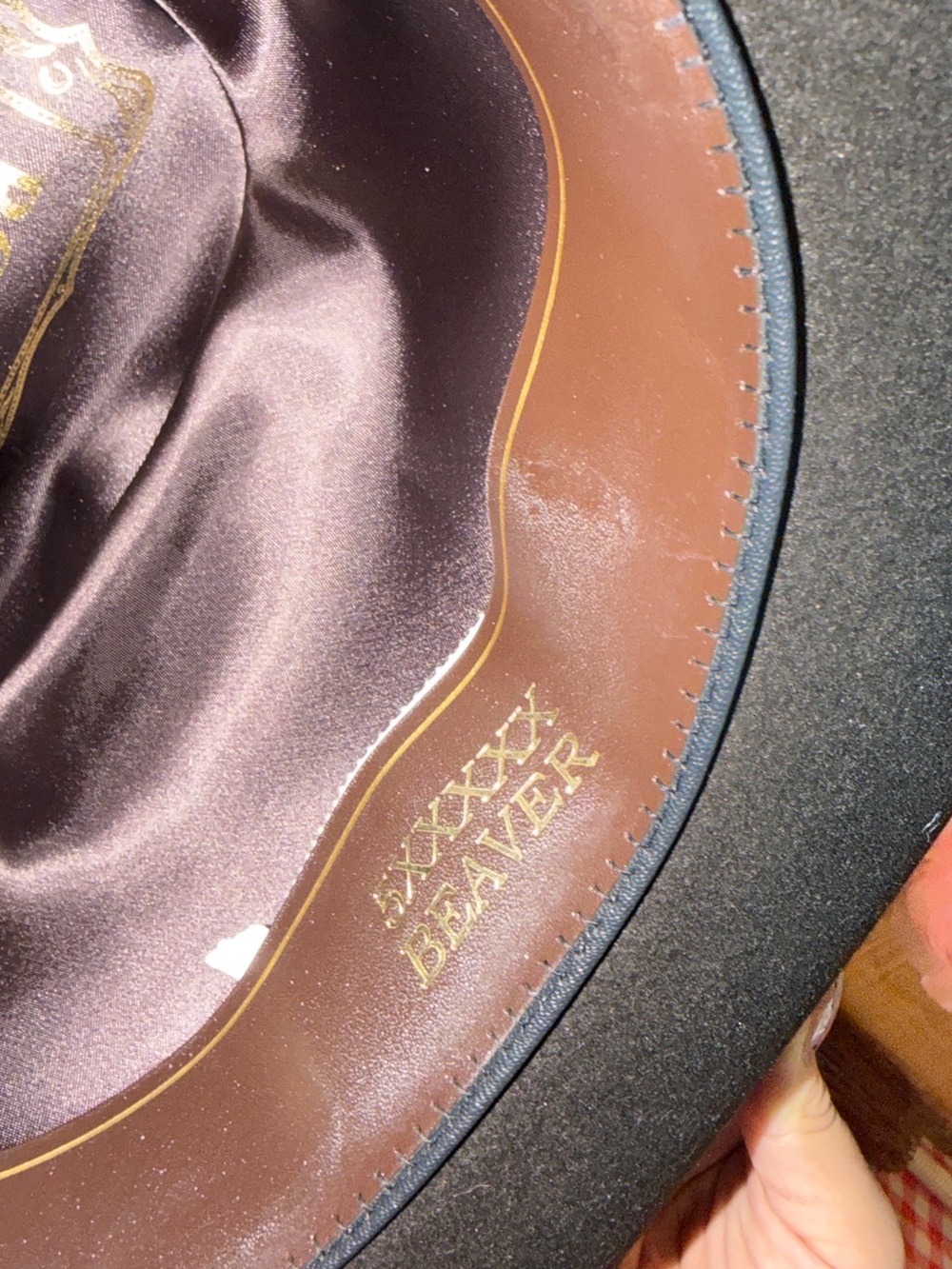 Rodeo King 5X Beaver Felt Cowboy Hat Chocolate 7 3/8 Style #46 Rodeo USA NEW BOX - Picture 7 of 12